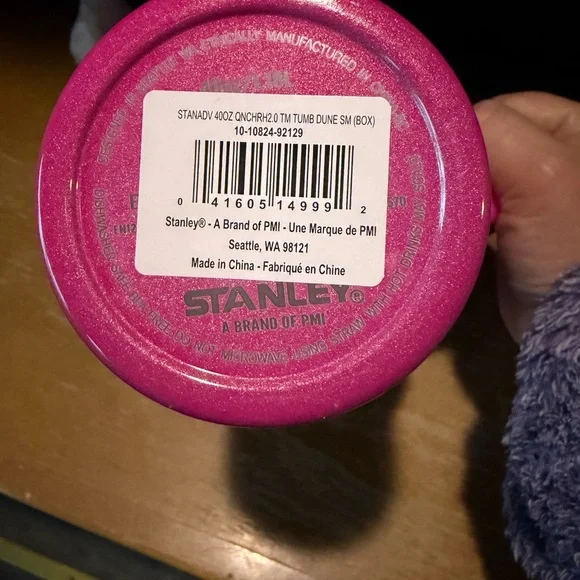 Stanley Bright Pink Stainless Steel Travel Tumbler with Handle - Picture 4 of 4